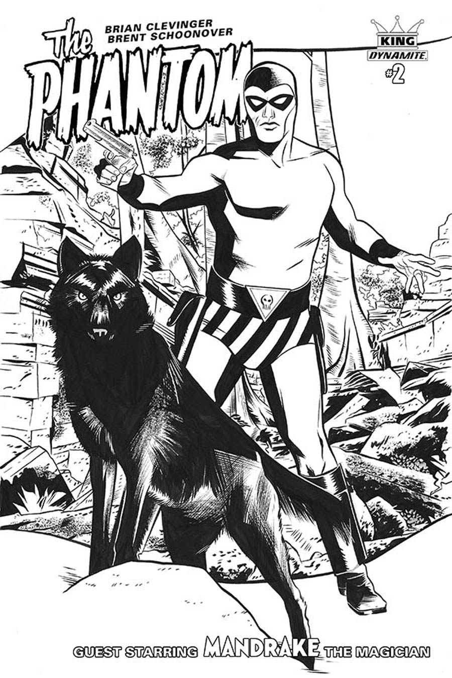 King Phantom #2 Cover D Incentive Wilfredo Torres Black & White Variant Cover