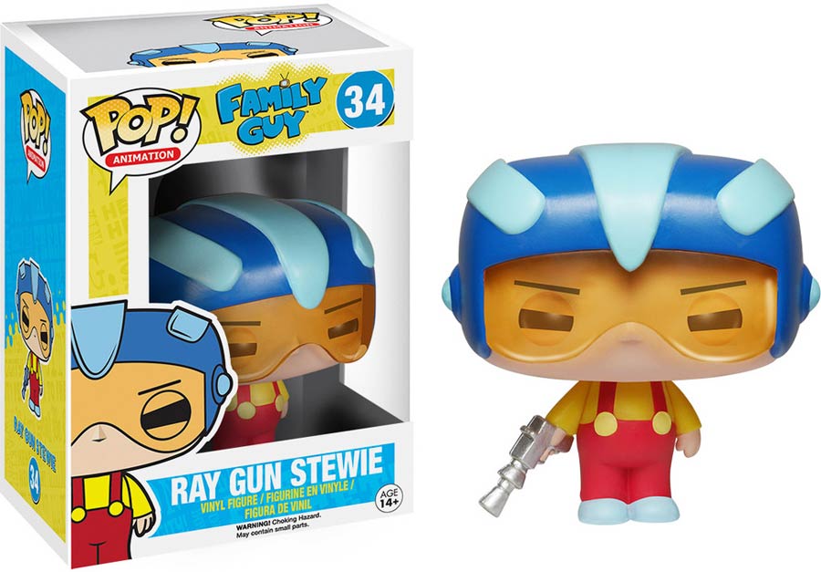 POP Television 34 Family Guy Stewie With Ray Gun Vinyl Figure