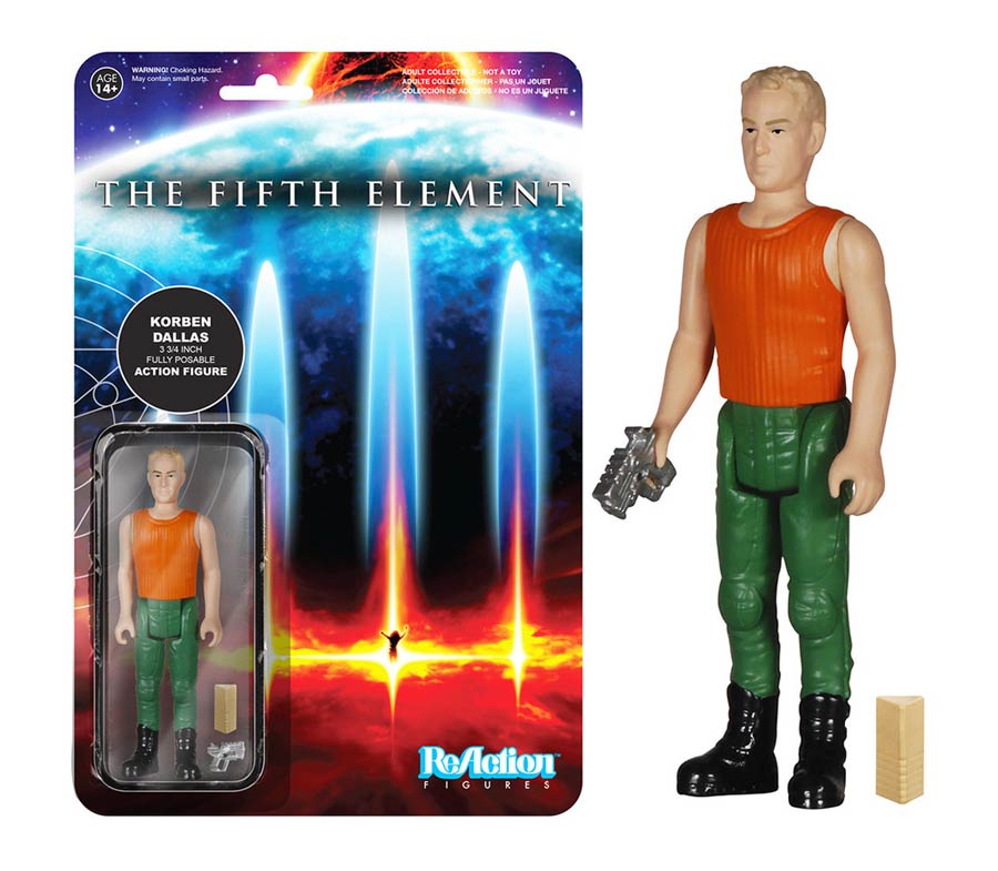 ReAction The Fifth Element Korben Dallas 4-Inch Action Figure