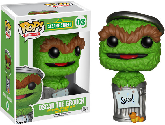 POP Television Sesame Street 03 Oscar The Grouch Vinyl Figure