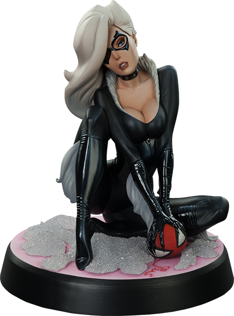Spider-Man Black Cat By J. Scott Campbell Polystone Statue