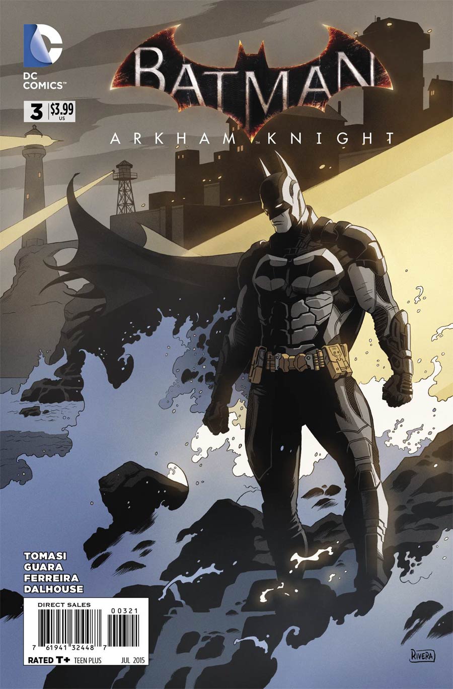 Batman Arkham Knight #3 Cover B Incentive Paolo Rivera Variant Cover