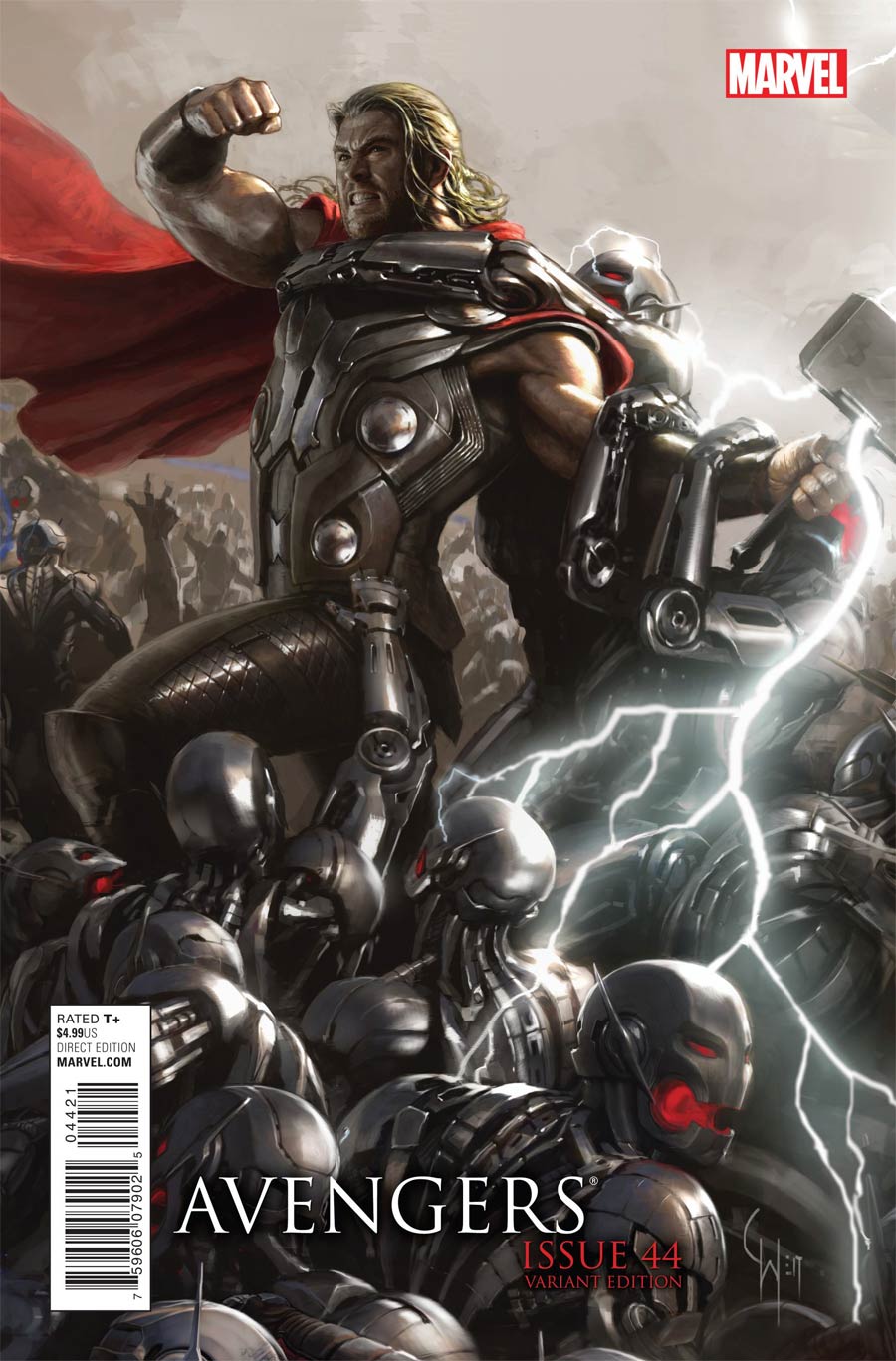 Avengers Vol 5 #44 Cover D Incentive Avengers Age Of Ultron Movie Connecting A Variant Cover (Time Runs Out Tie-In)