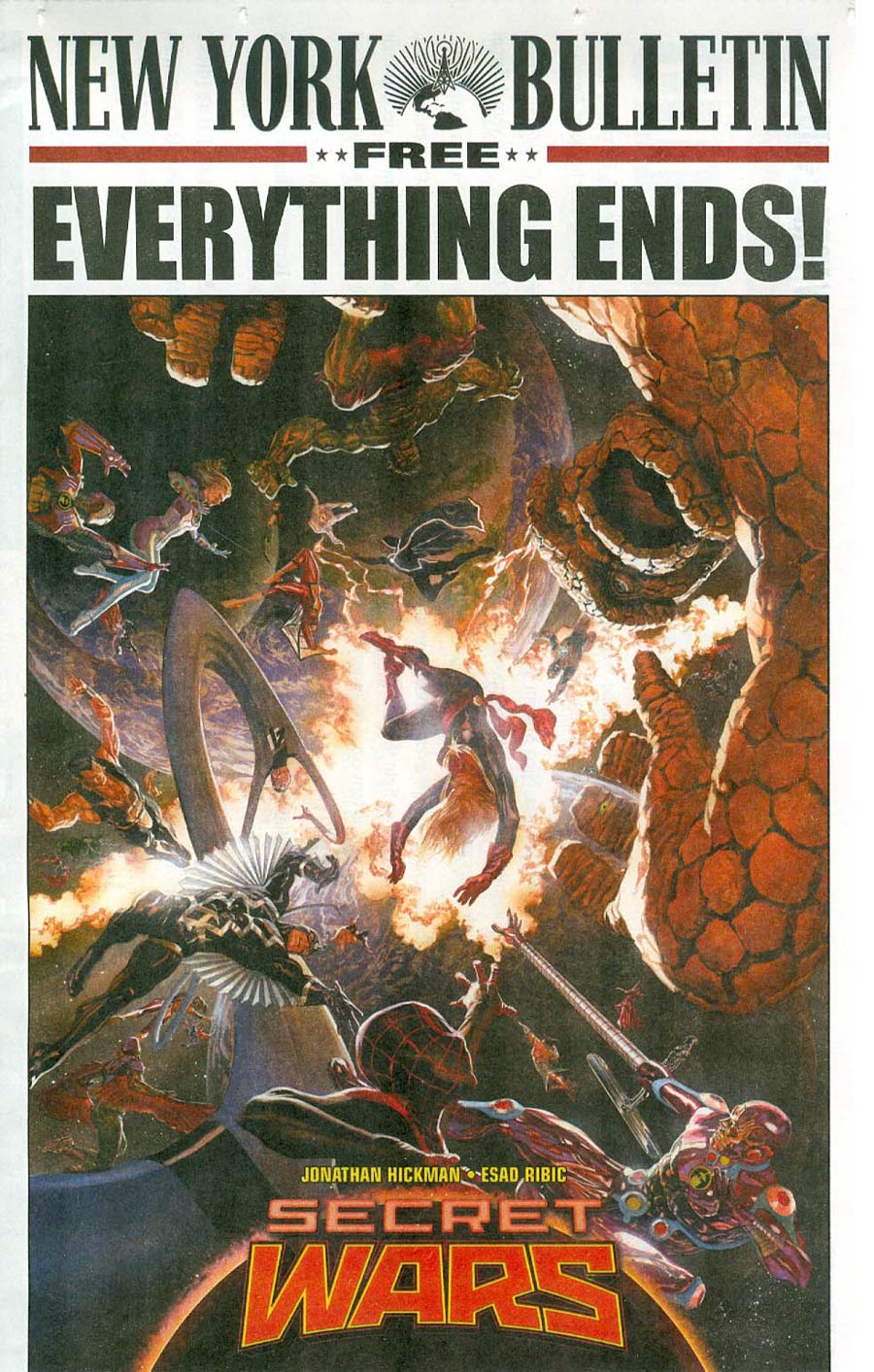 Marvels New York Bulletin Secret Wars Newspaper