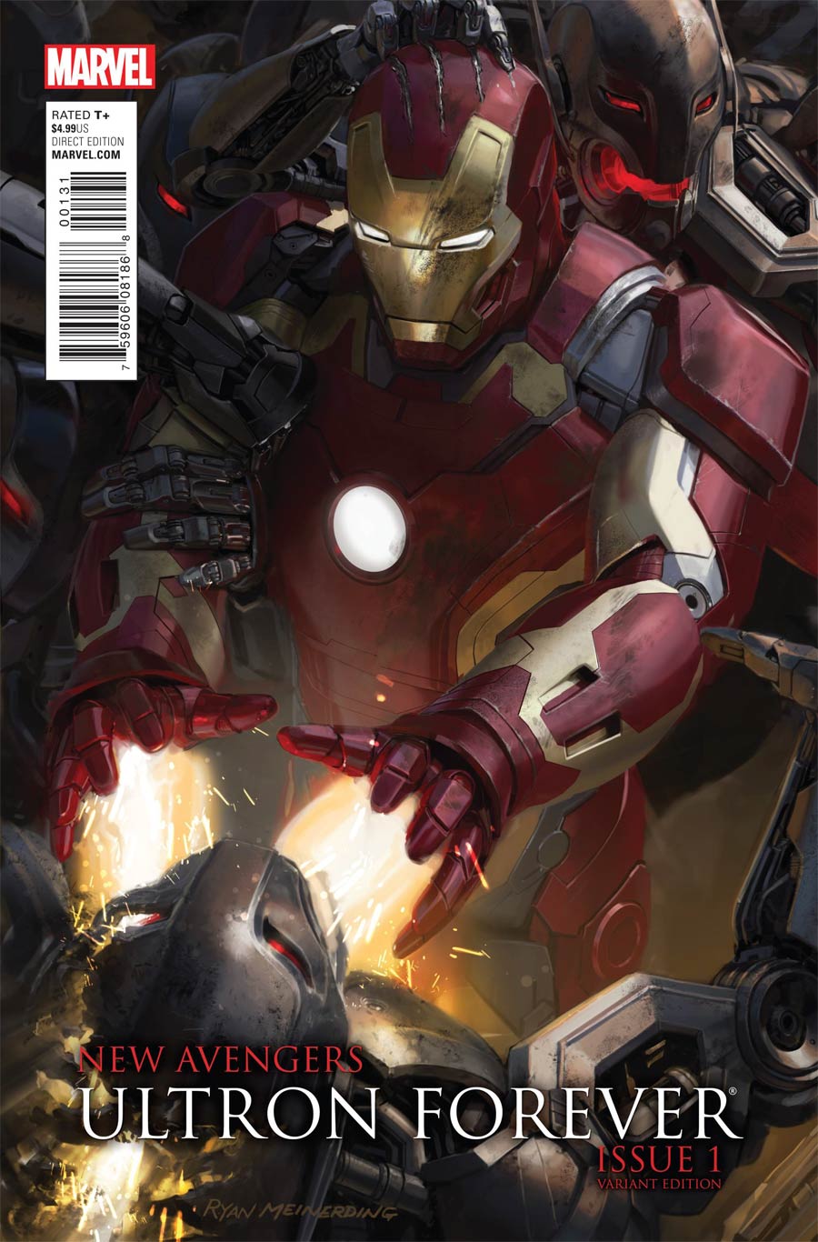 New Avengers Ultron Forever #1 Cover C Incentive Avengers Age Of Ultron Movie Connecting F Variant Cover (Ultron Forever Part 2)