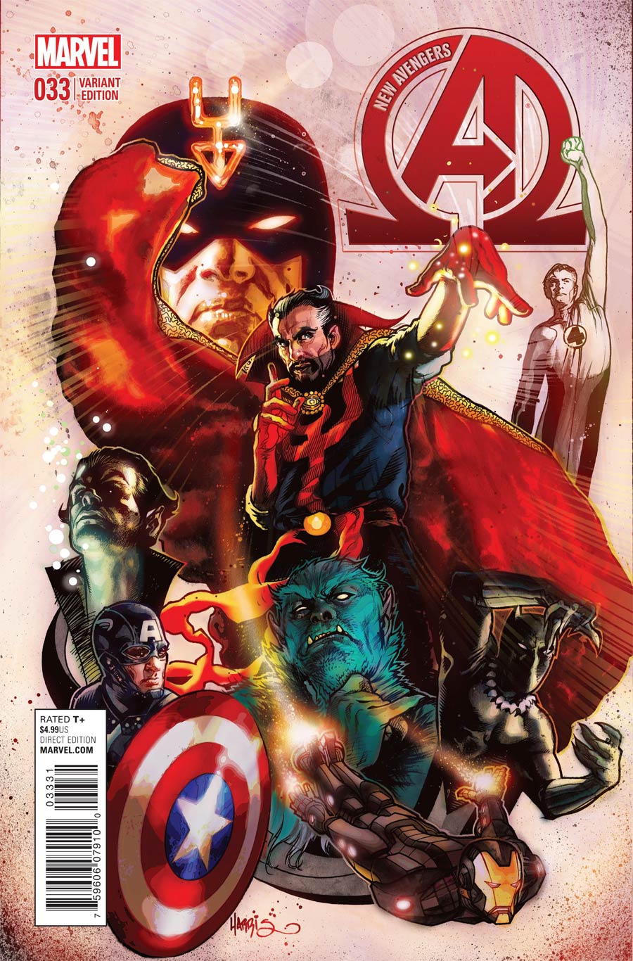 New Avengers Vol 3 #33 Cover C Incentive Tony Harris Variant Cover (Time Runs Out Tie-In)