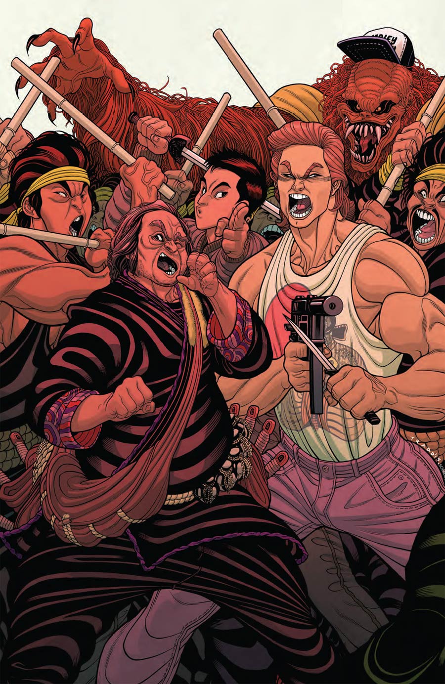 Big Trouble In Little China #10 Cover B Incentive Tradd Moore Virgin Variant Cover