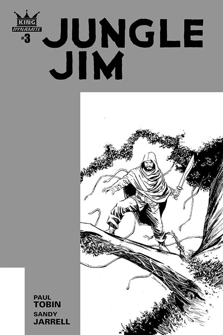 King Jungle Jim #3 Cover B Incentive Declan Shalvey Black & White Cover