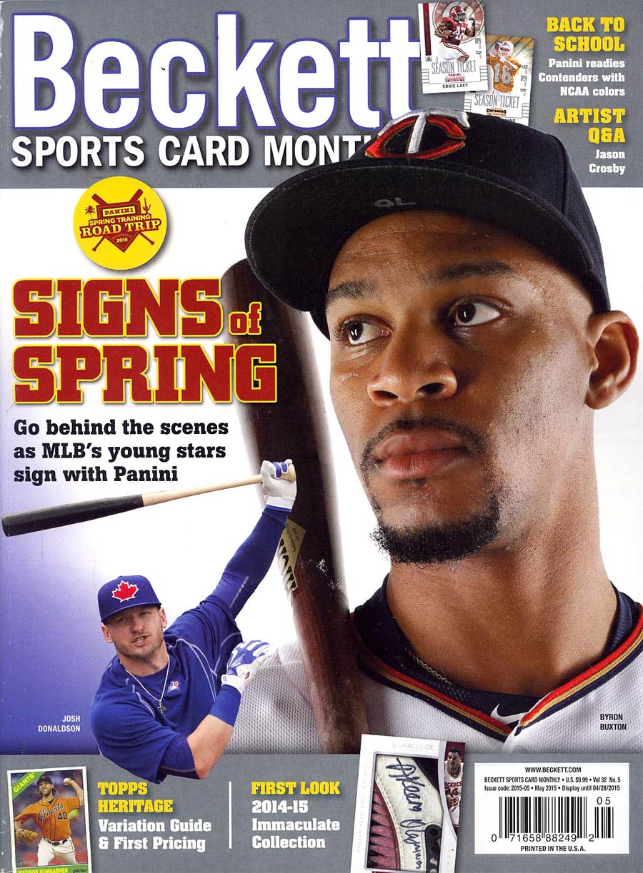 Beckett Sports Card Monthly Vol 32 #5 May 2015