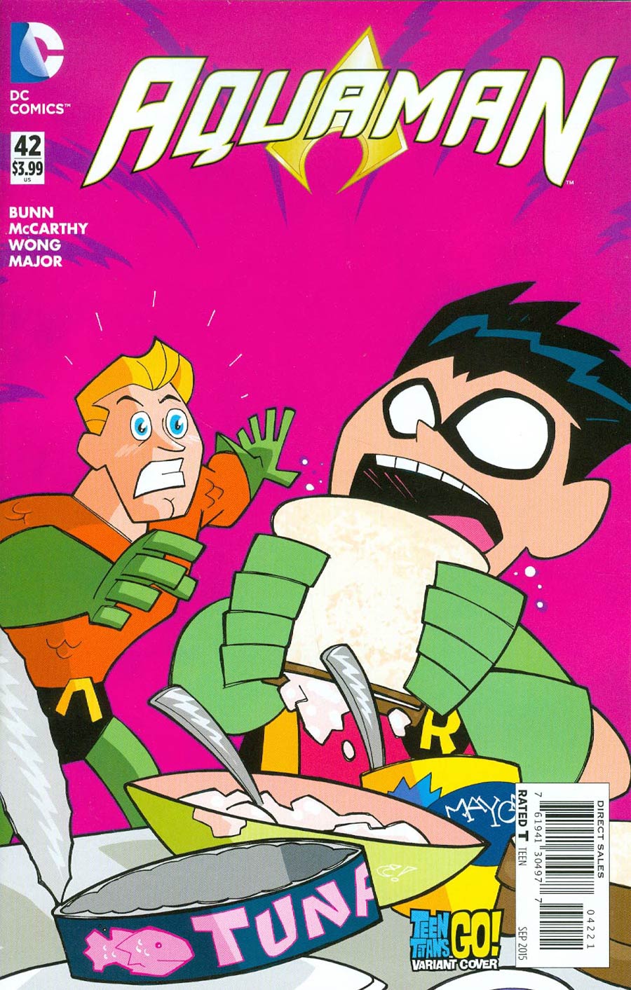 Aquaman Vol 5 #42 Cover B Variant Craig Rousseau Teen Titans Go Cover