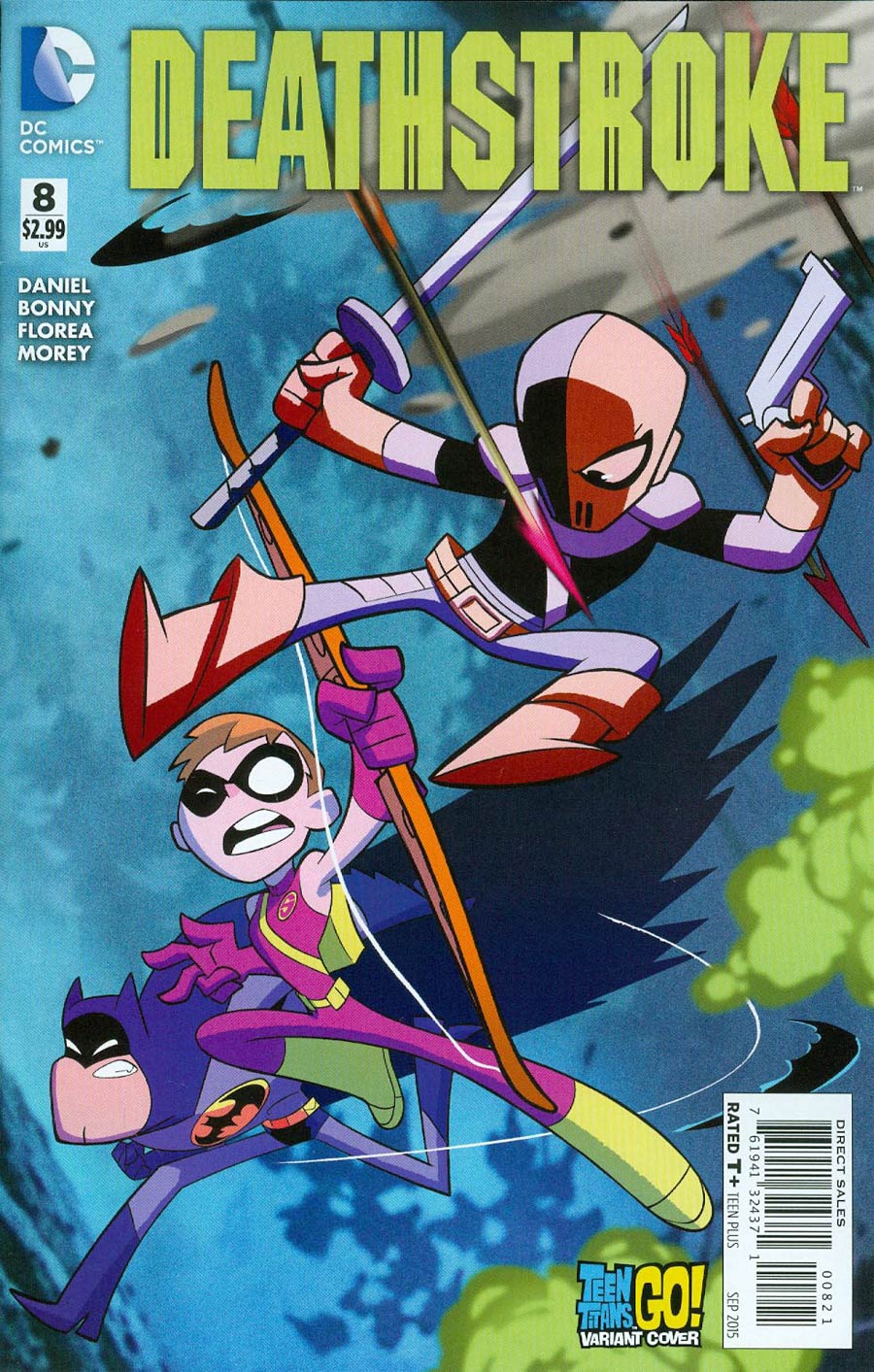 Deathstroke Vol 3 #8 Cover B Variant Sean Cheeks Galloway Teen Titans Go Cover