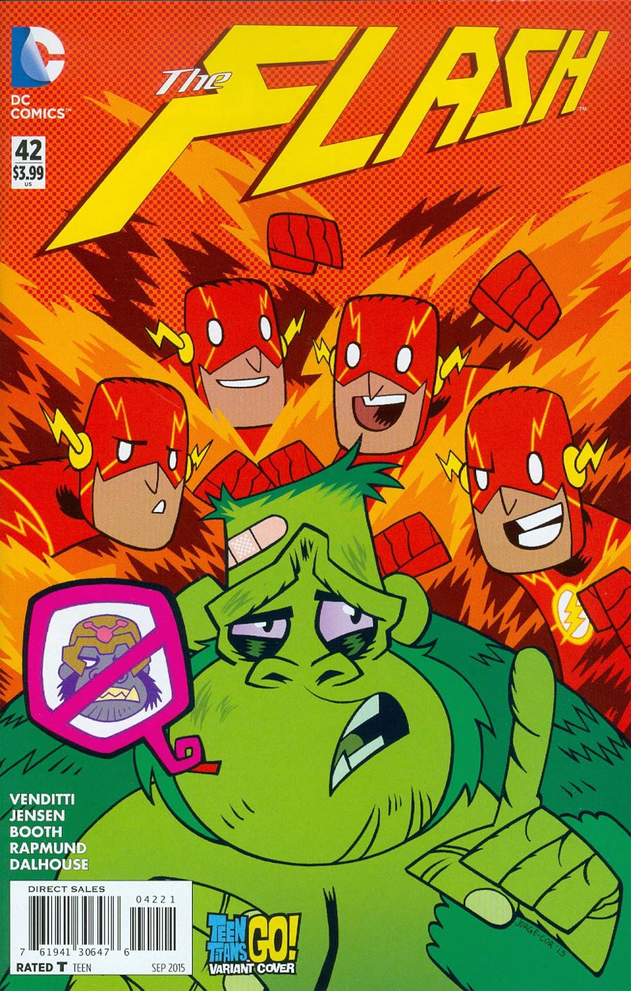 Flash Vol 4 #42 Cover B Variant Jorge Corona Teen Titans Go Cover