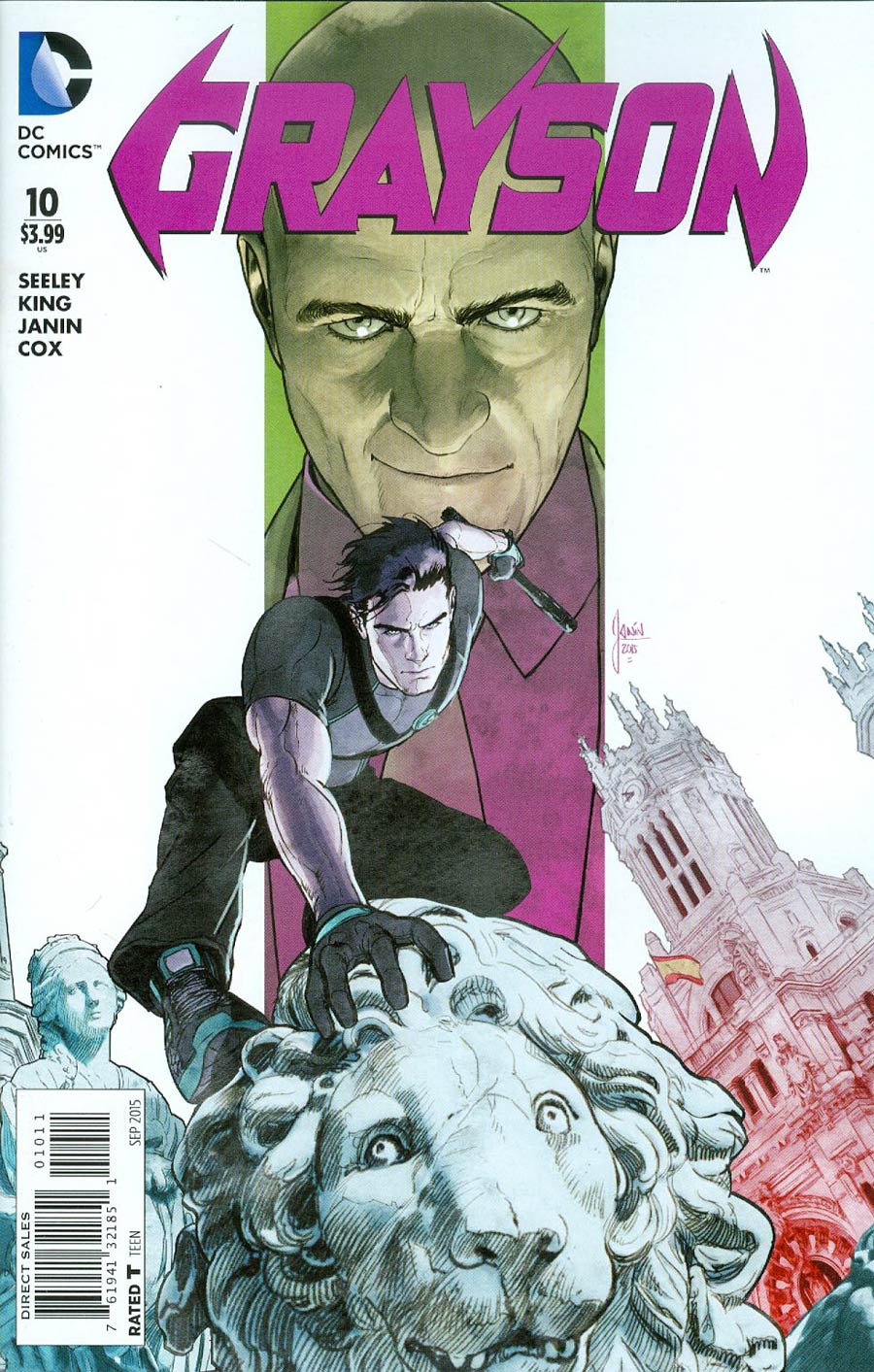 Grayson #10 Cover A Regular Mikel Janin Cover