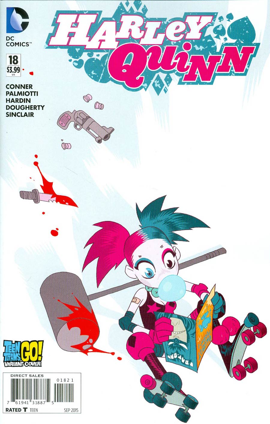 Harley Quinn Vol 2 #18 Cover B Variant Ben Caldwell Teen Titans Go Cover