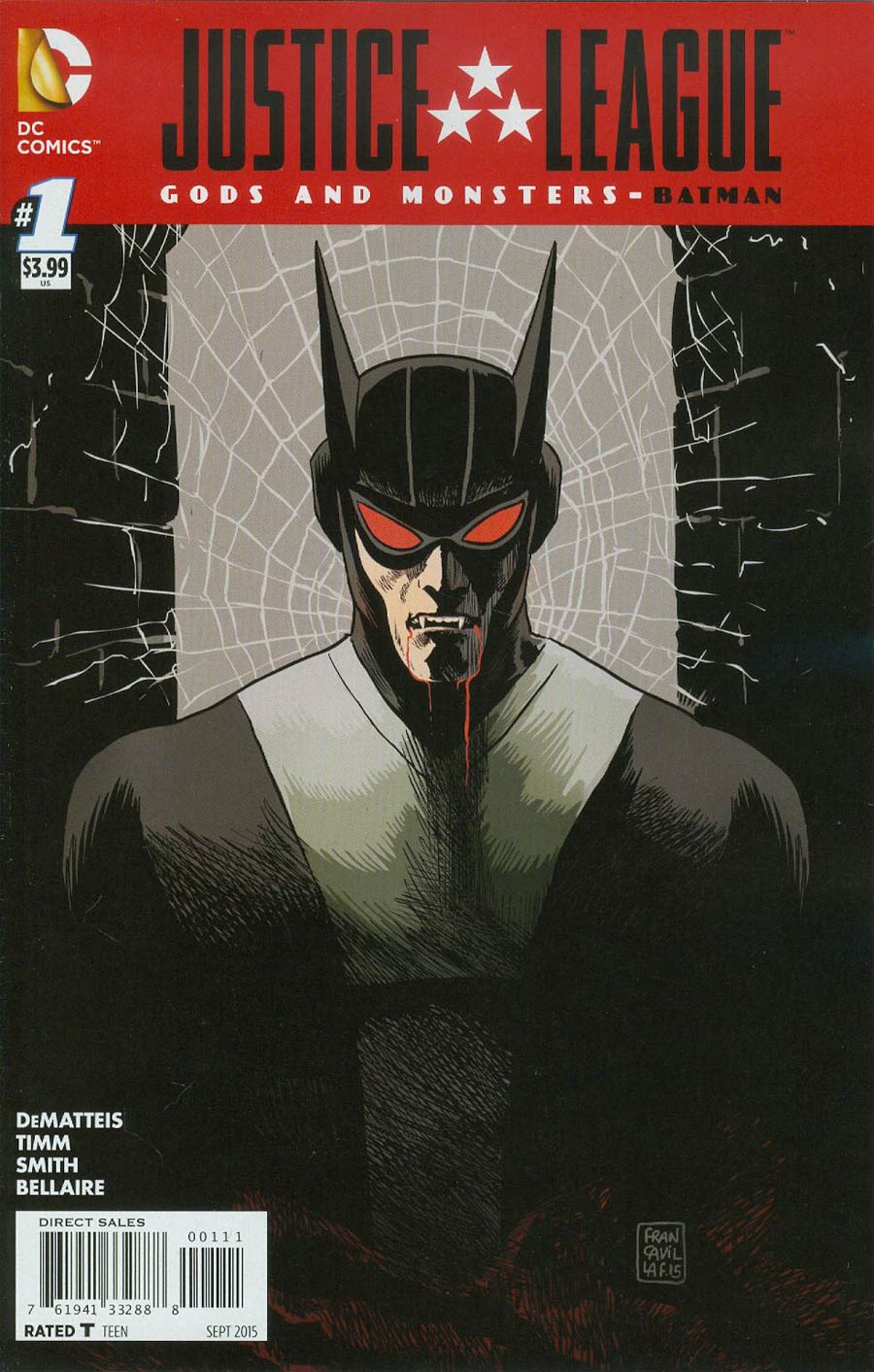 Justice League Gods And Monsters Batman #1 Cover A Regular Francesco Francavilla Cover