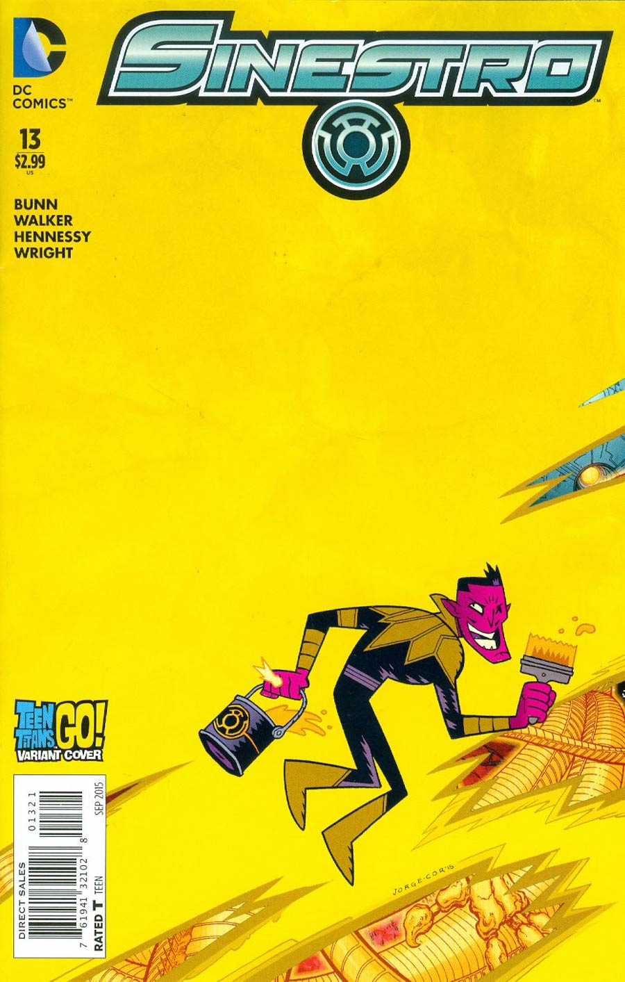 Sinestro #13 Cover B Variant Jorge Corona Teen Titans Go Cover