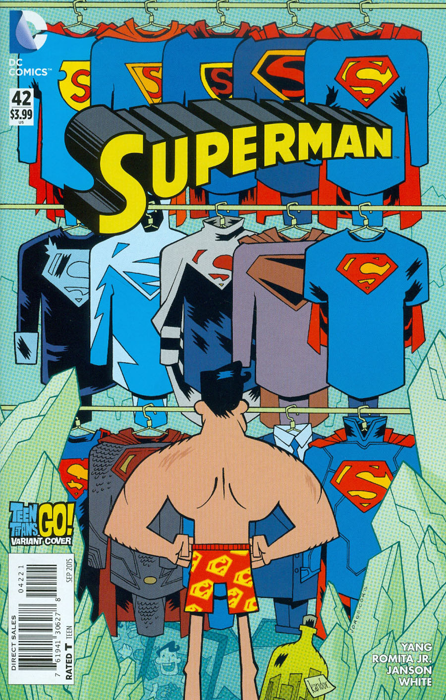 Superman Vol 4 #42 Cover B Variant Jorge Corona Teen Titans Go Cover