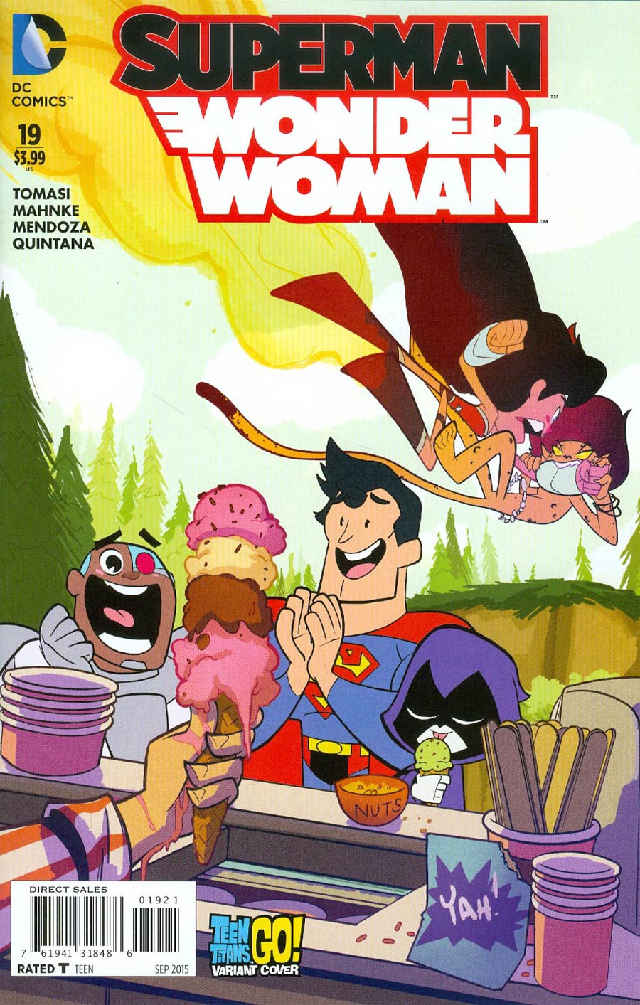 Superman Wonder Woman #19 Cover B Variant Sean Cheeks Galloway Teen Titans Go Cover