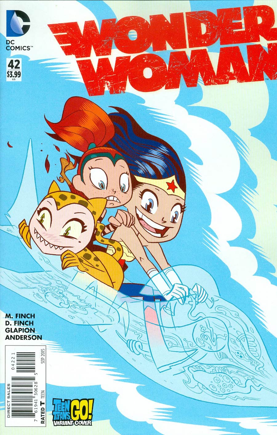 Wonder Woman Vol 4 #42 Cover B Variant Ben Caldwell Teen Titans Go Cover