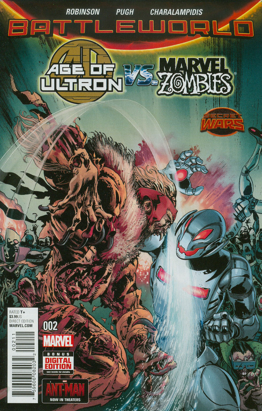 Age Of Ultron vs Marvel Zombies #2 Cover A Regular Steve Pugh Cover (Secret Wars Battleworld Tie-In)