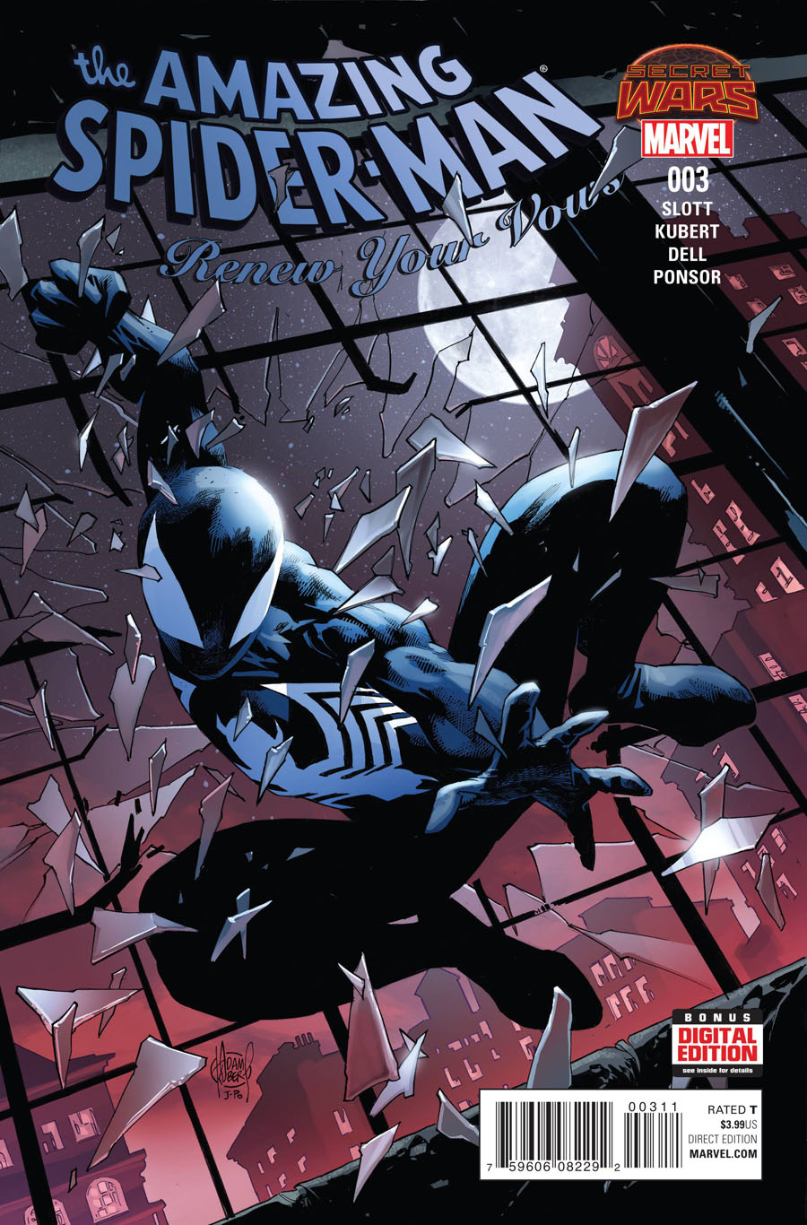 Amazing Spider-Man Renew Your Vows #3 Cover A Regular Adam Kubert Cover (Secret Wars Warzones Tie-In)