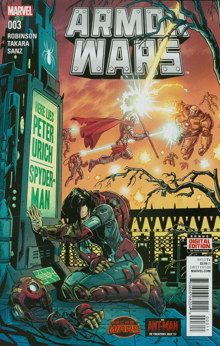 Armor Wars #3 Cover A Regular Paul Rivoche Cover (Secret Wars Warzones Tie-In)