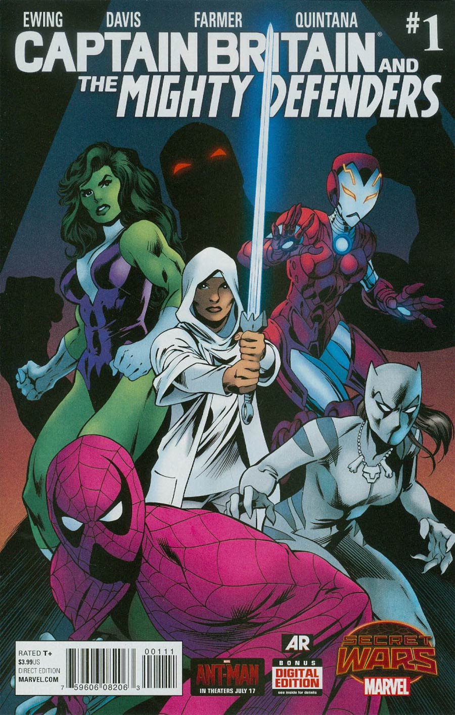 Captain Britain And The Mighty Defenders #1 Cover A Regular Alan Davis Cover (Secret Wars Warzones Tie-In)