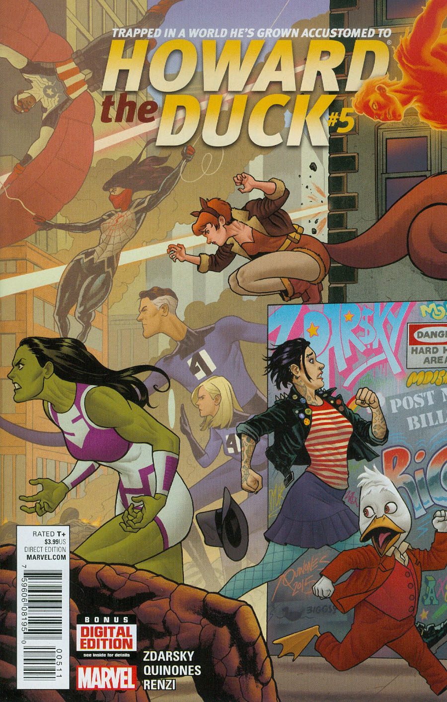 Howard The Duck Vol 4 #5 Cover A Regular Joe Quinones Cover