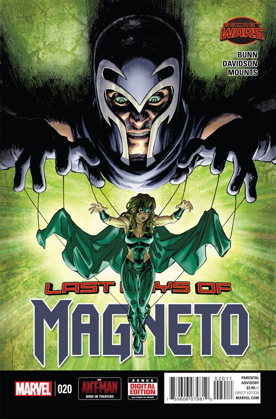 Magneto Vol 3 #20 (Secret Wars Last Days Tie-In)