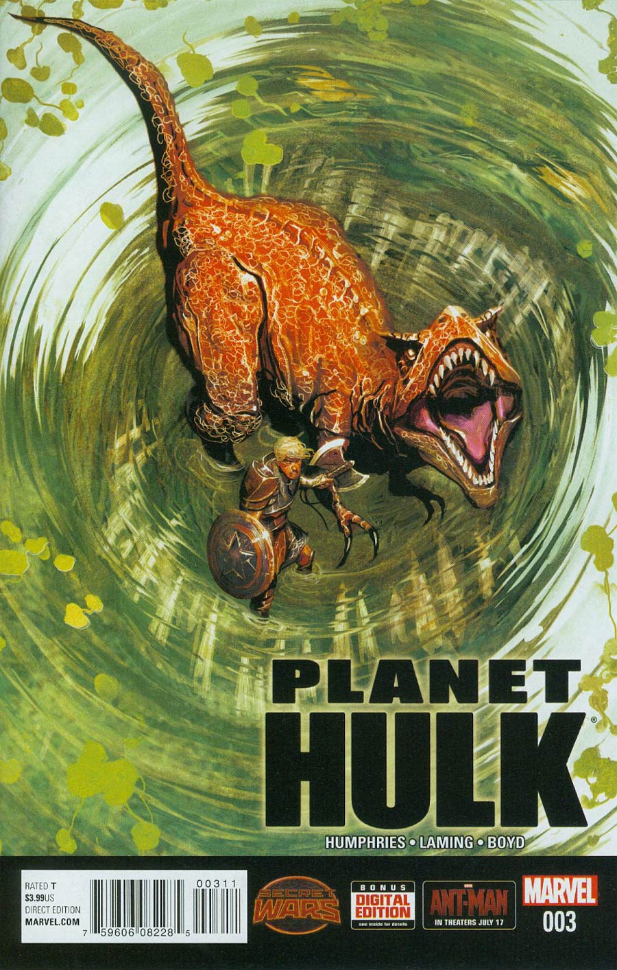 Planet Hulk #3 Cover A Regular Mike Del Mundo Cover (Secret Wars Warzones Tie-In)