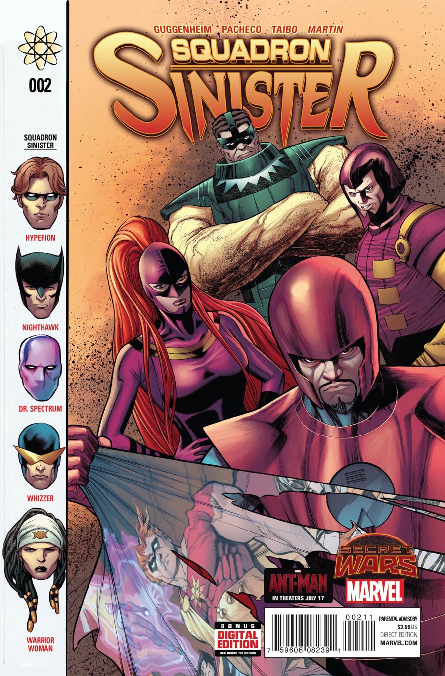 Squadron Sinister #2 Cover A Regular Carlos Pacheco Cover (Secret Wars Warzones Tie-In)