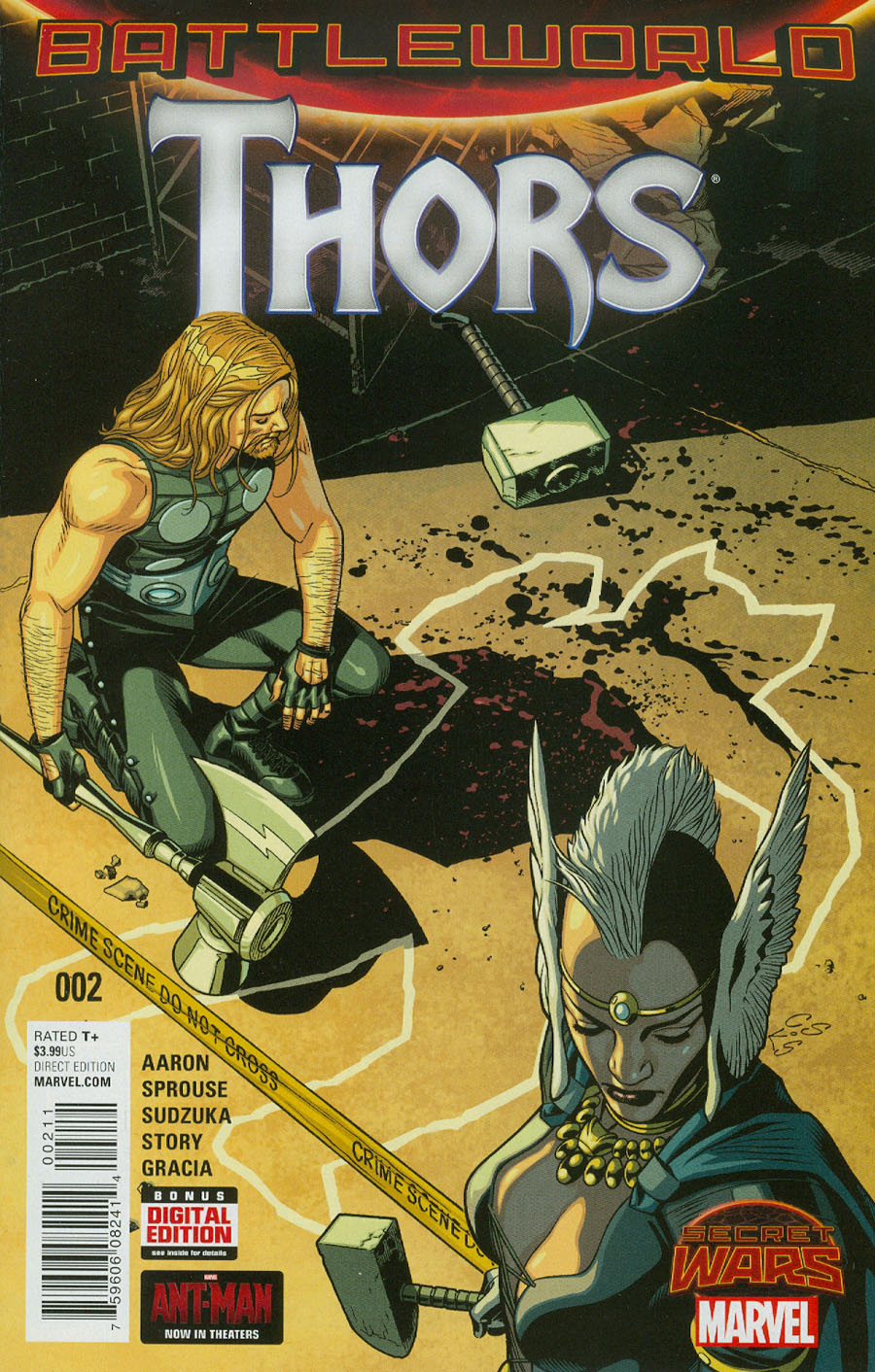 Thors #2 Cover A Regular Chris Sprouse Cover (Secret Wars Battleworld Tie-In)