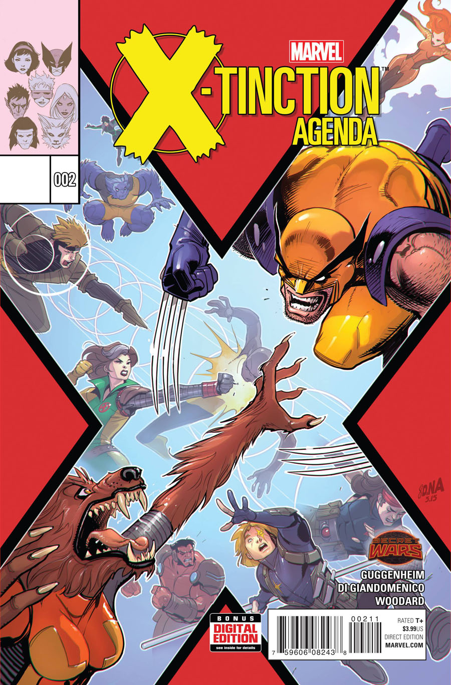 X-Tinction Agenda #2 Cover A Regular David Nakayama Cover (Secret Wars Warzones Tie-In)