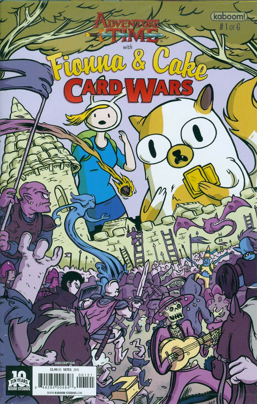 Adventure Time With Fionna & Cake Card Wars #1 Cover B Variant Wyeth Yates Subscription Cover