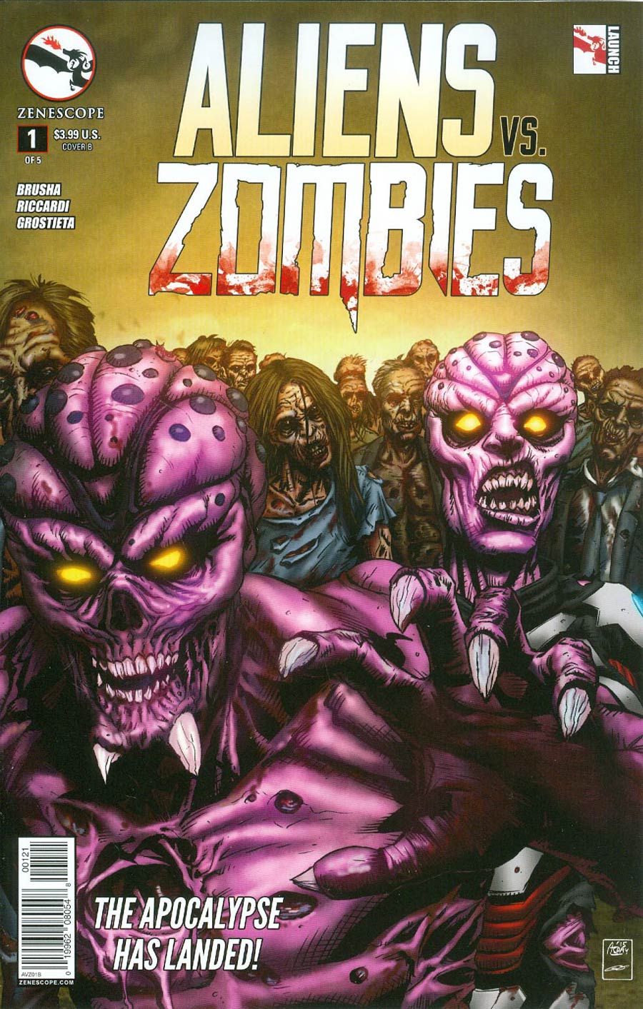 Aliens vs Zombies #1 Cover B Anthony Spay