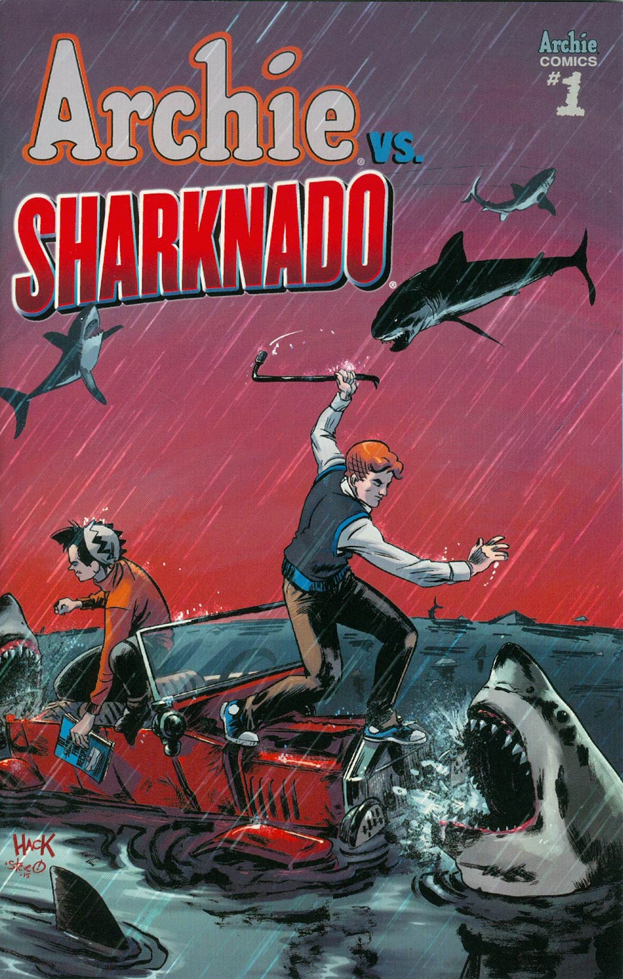 Archie vs Sharknado One Shot Cover C Variant Robert Hack Cover