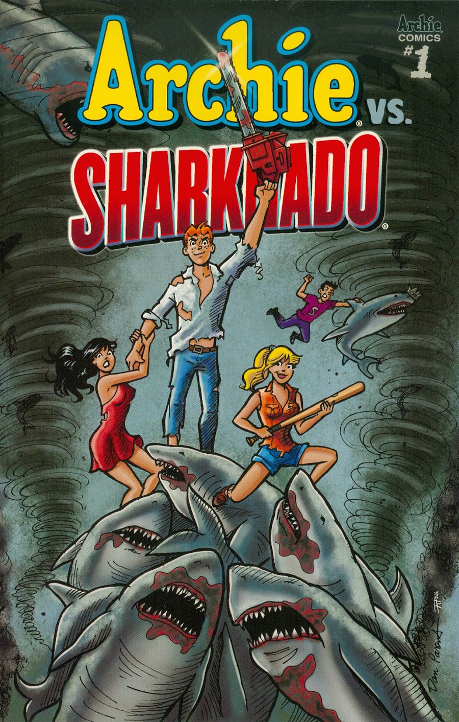 Archie vs Sharknado One Shot Cover A Regular Dan Parent Cover