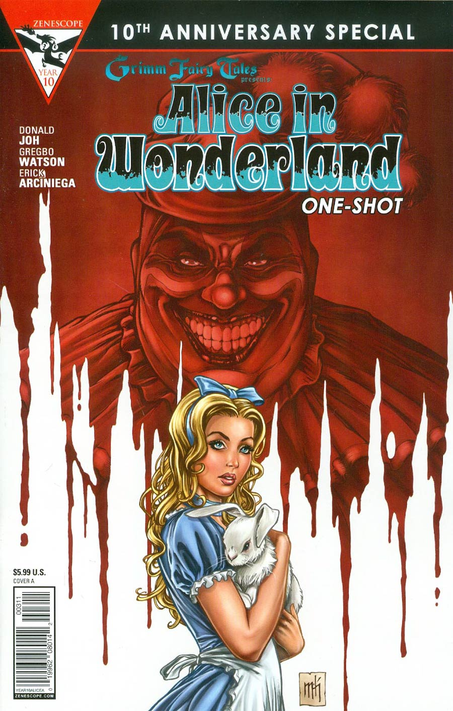 Grimm Fairy Tales Presents 10th Anniversary Special #3 Alice In Wonderland Cover A Mike Krome