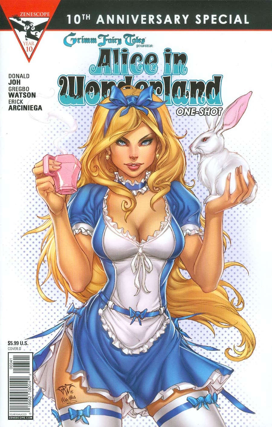 Grimm Fairy Tales Presents 10th Anniversary Special #3 Alice In Wonderland Cover D Paolo Pantalena