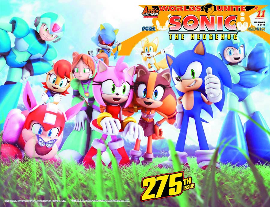 Sonic The Hedgehog Vol 2 #275 Cover E Variant Rafa Knight Wraparound Cover (Worlds Unite Part 11)