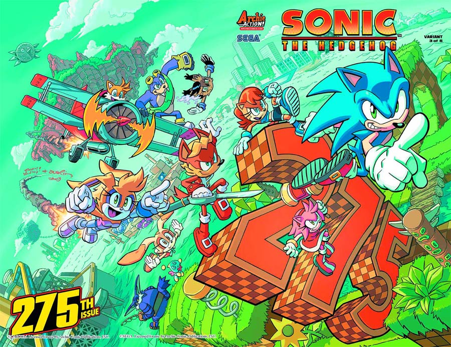 Sonic The Hedgehog Vol 2 #275 Cover D Variant Tracy Yardley Wraparound Cover (Worlds Unite Part 11)