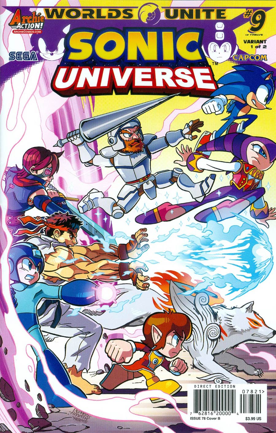 Sonic Universe #78 Cover B Variant Jamal Peppers Cover (Worlds Unite Part 9)