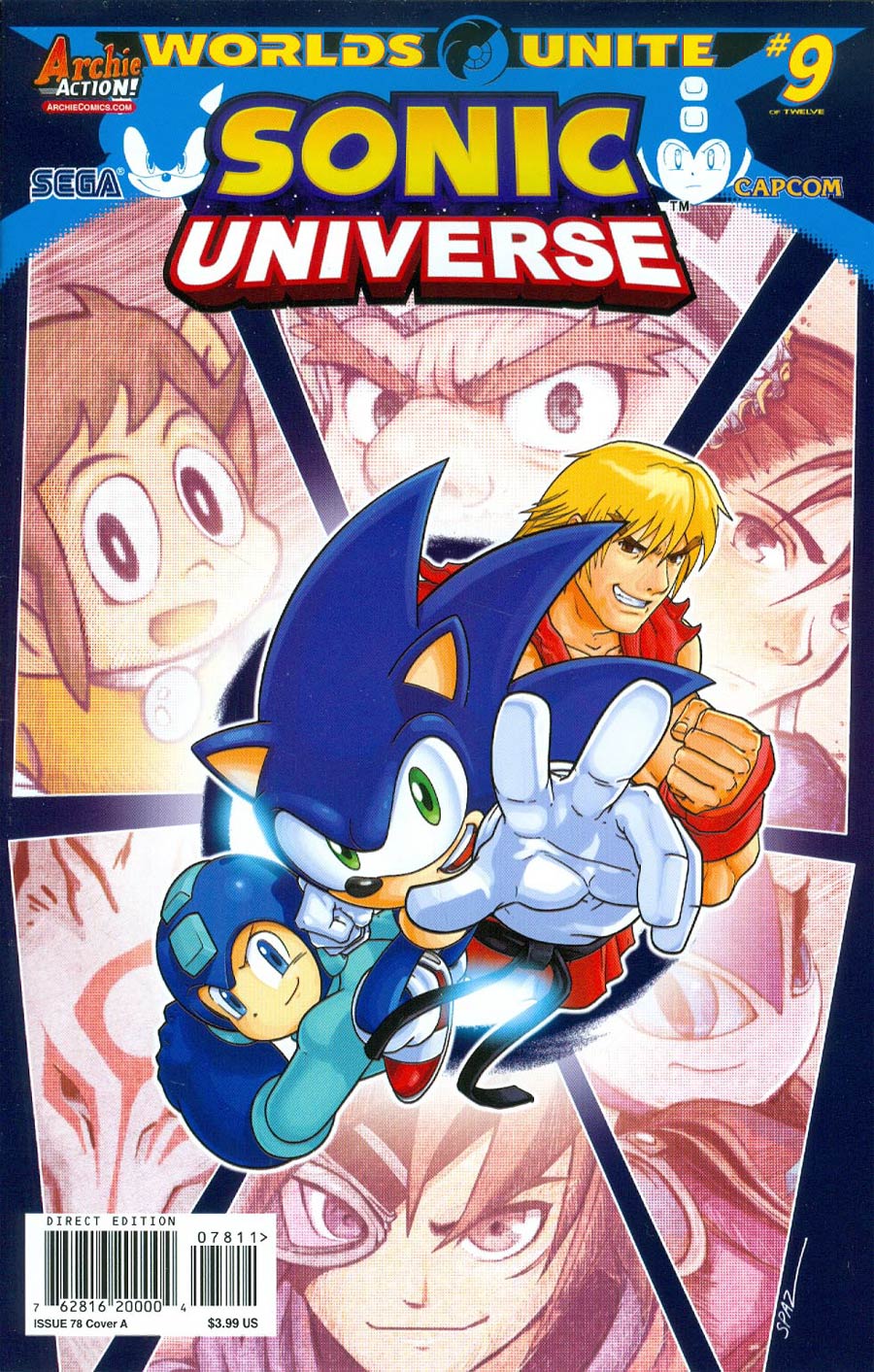 Sonic Universe #78 Cover A Regular Patrick Spaz Spaziante Cover (Worlds Unite Part 9)