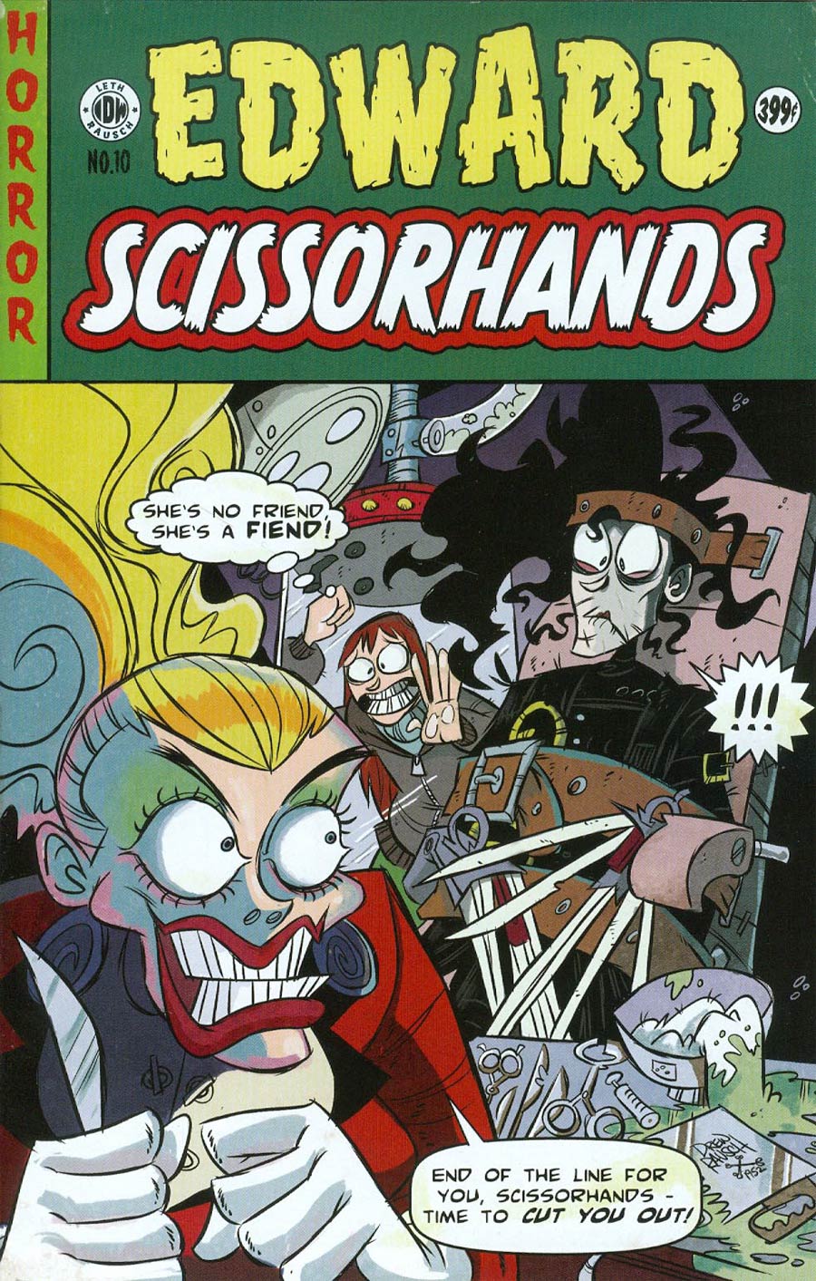Edward Scissorhands #10 Cover B Variant Drew Rausch EC Comics Subscription Cover