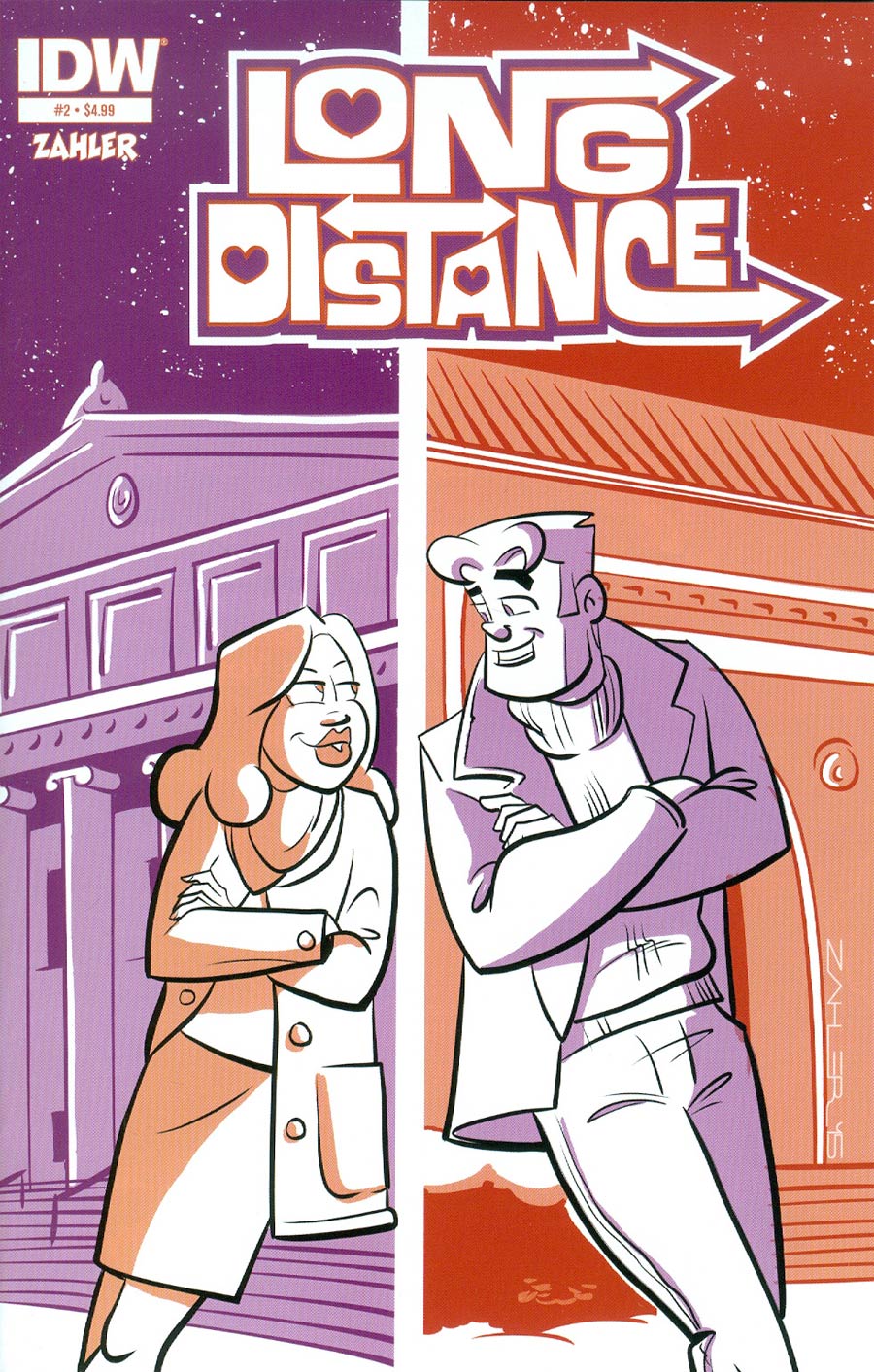 Long Distance #2 Cover A Regular Thomas F Zahler Cover