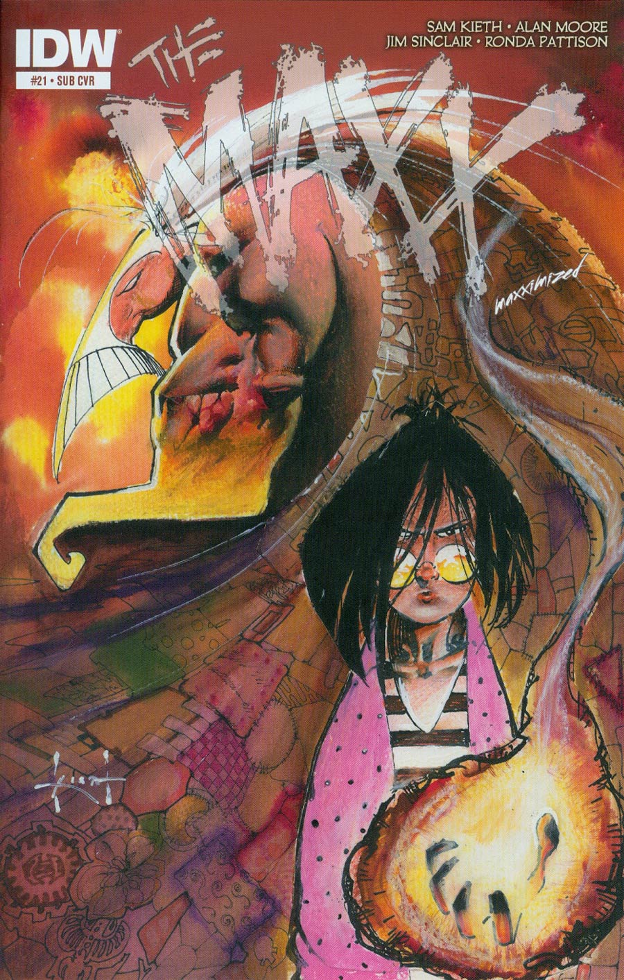 Maxx Maxximized #21 Cover B Variant Sam Kieth Subscription Cover