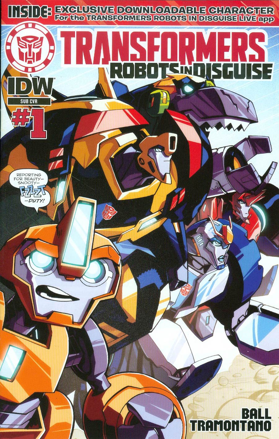 Transformers Robots In Disguise Animated #1 Cover B Variant Travis Sengaus Subscription Cover
