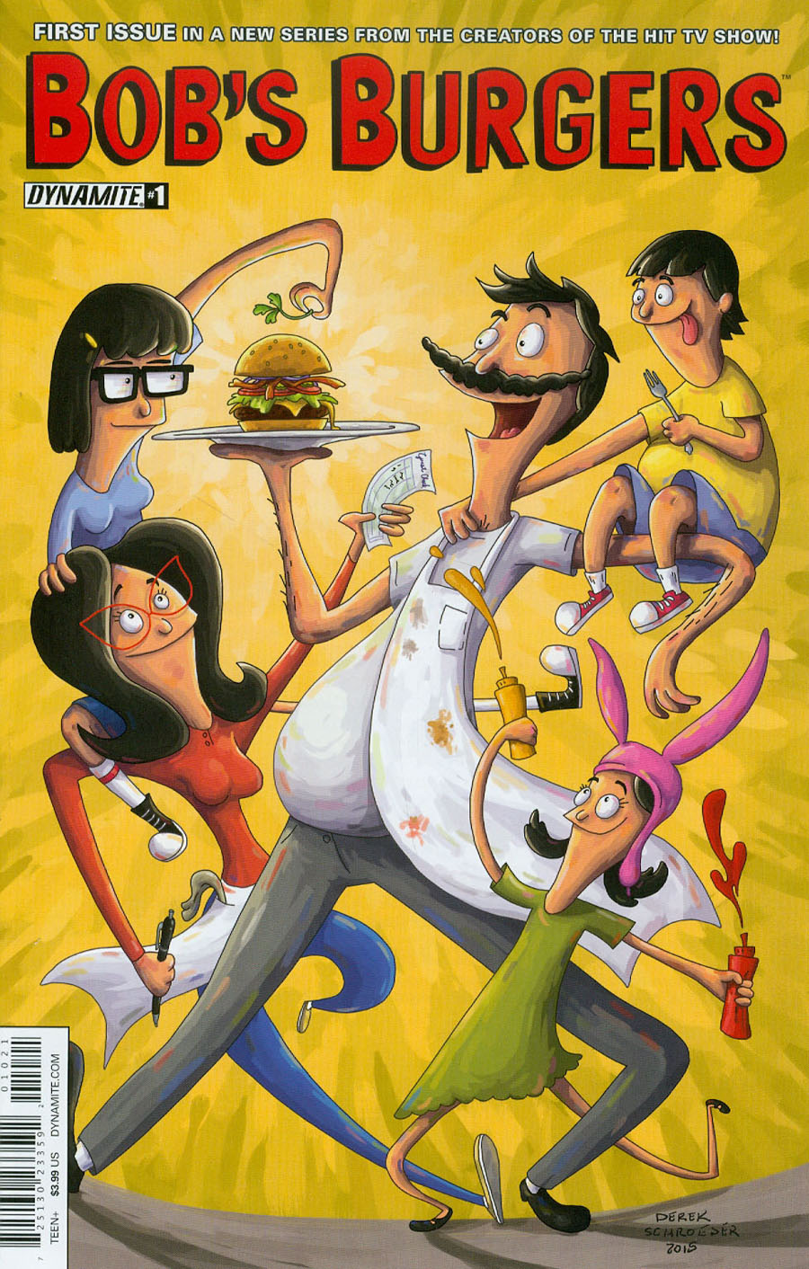 Bobs Burgers Vol 2 #1 Cover B Variant Derek Schroeder Order Up Cover