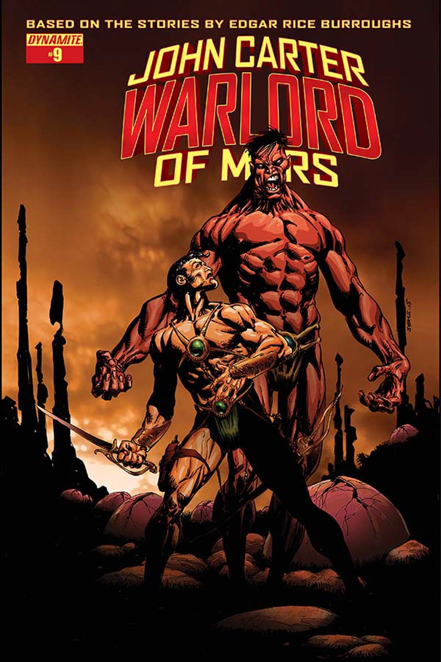 John Carter Warlord Of Mars Vol 2 #9 Cover B Variant Bart Sears Cover