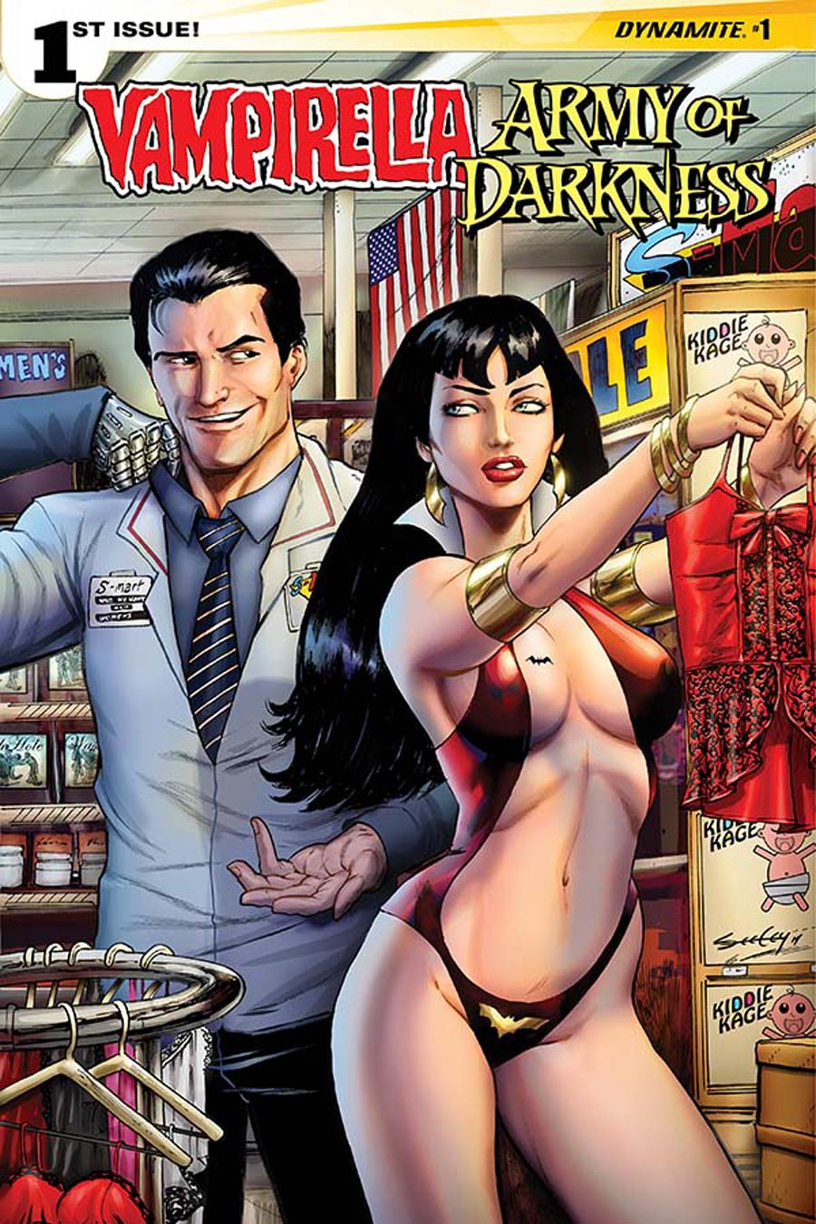 Vampirella Army Of Darkness #1 Cover A Regular Tim Seeley Cover